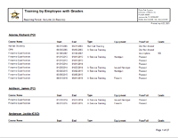 Officer Training Report - Training Trak © - Police Trak Systems